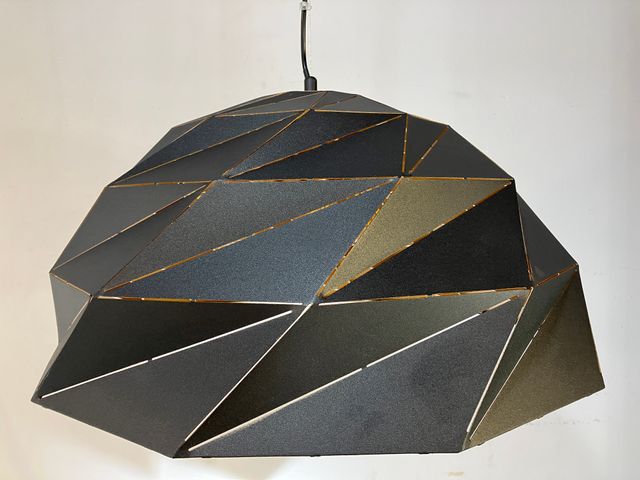 Lampadario cupola metallo taglio laser