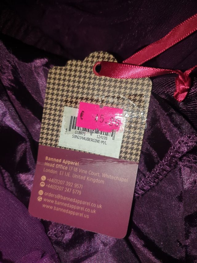 Falda morada vuelo de tul sin estrenar