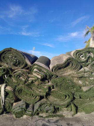 Césped reciclado