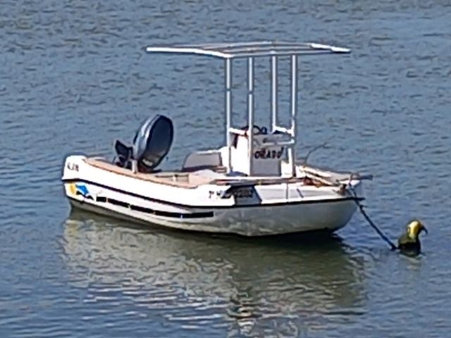 compañero de pesca en barco