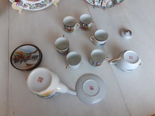 Juego de té japonés Satsuma de porcelana
