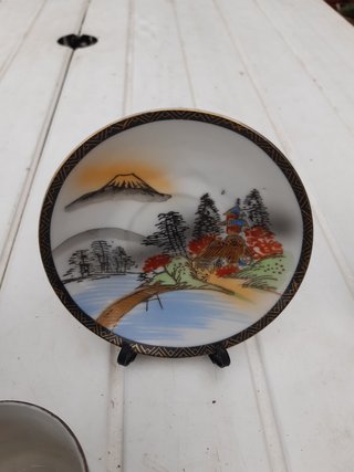 Juego de té japonés Satsuma de porcelana