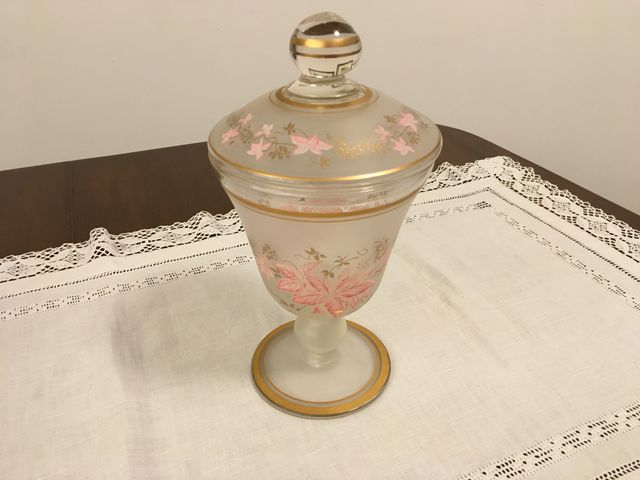 Set vasi in vetro dipinti