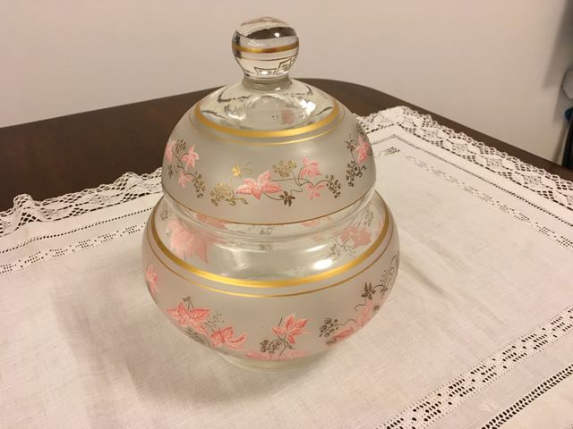 Set vasi in vetro dipinti