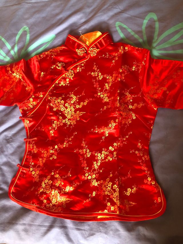 blusa estilo oriental