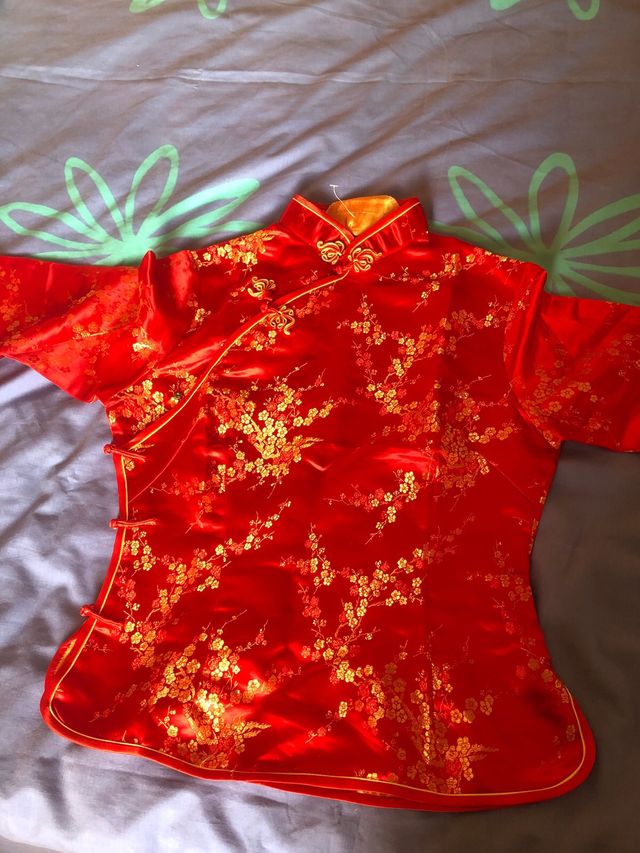 blusa estilo oriental