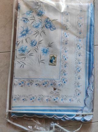 Tovaglia misto lino vintage 