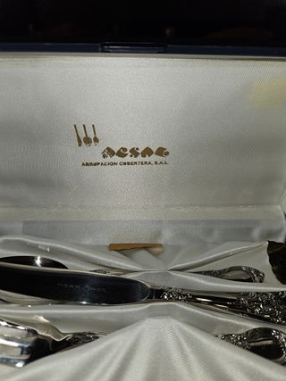 Cubertería acero inox grabado "Rebeca"