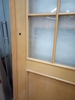 Puerta de 203x72'5 cm de haya vaporizada a derecha