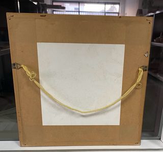 Quadro bordado a ponto de cruz à mão