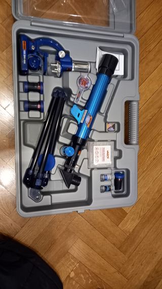 Set de microscopio y telescopio deluxe