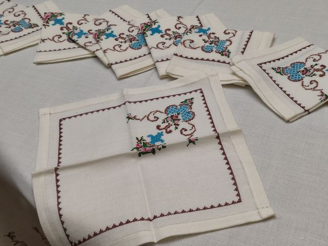 Tovaglia punto croce