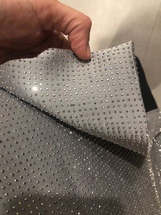 Falda midi raso strass Zara nueva