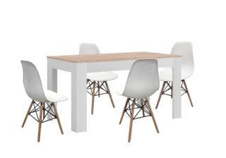 Mesa Extensible de Comedor o Cocina + 4 Sillas