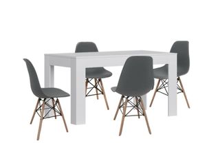 Mesa Extensible de Comedor o Cocina + 4 Sillas