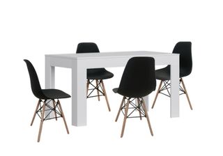 Mesa Extensible de Comedor o Cocina + 4 Sillas