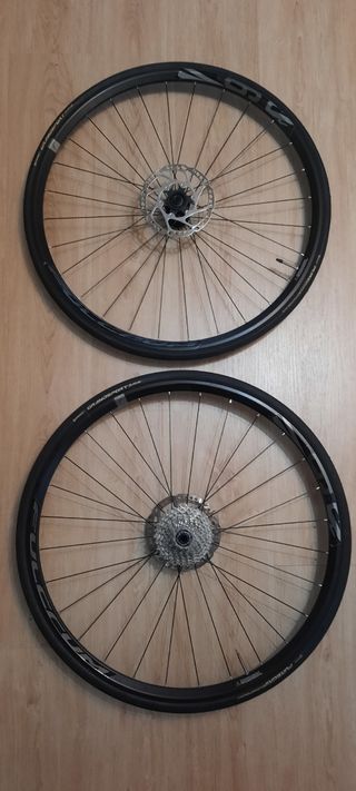 Ruedas Fulcrum 6DB +discos y Shimano 105 11V