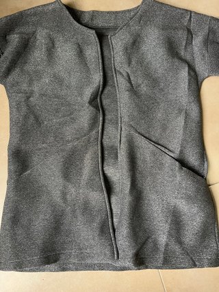Chaqueta plateada con brillo T.m/l