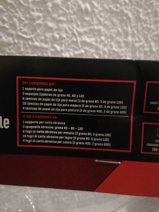 Set de lijado