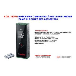 Medidor de Distancias Láser Zamo BOSCH
