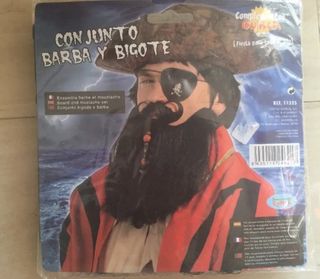 DISFRAZ CONJUNTO BIGOTE+BARBA PIRATA ADULTO. NUEVO