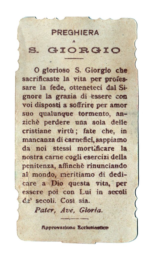 SANTINI holy card da collezione