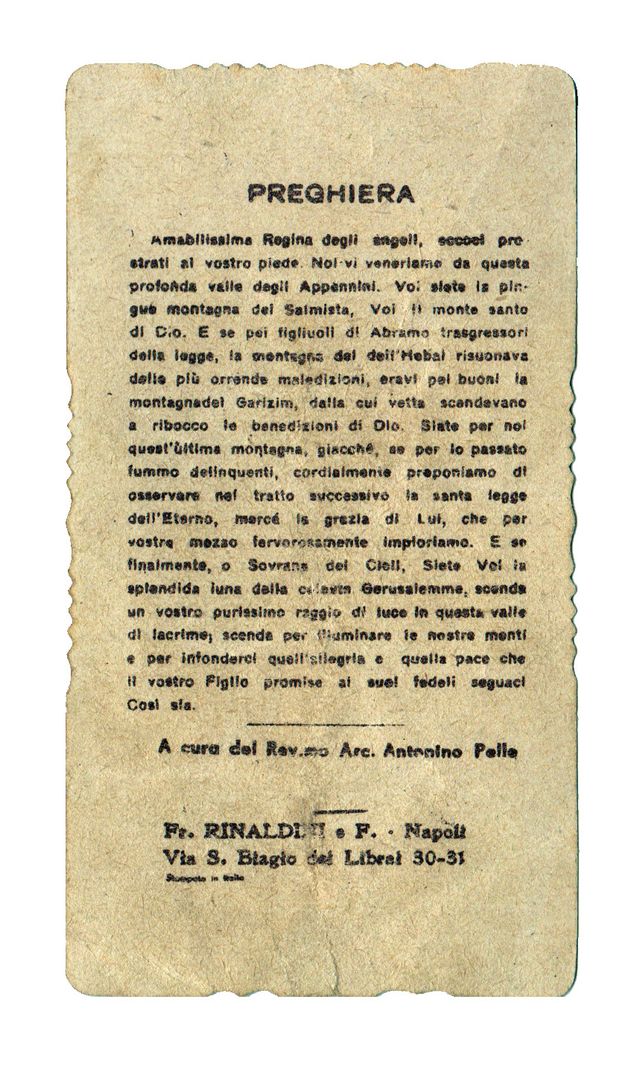 SANTINI holy card da collezione