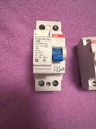 Interruptor diferencial y magnetotermico