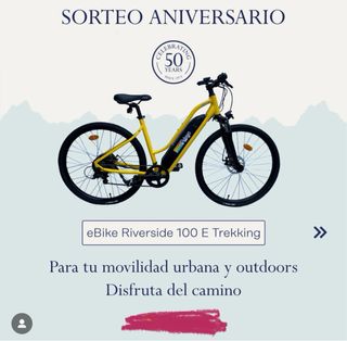 Bicicleta eléctrica trekking Riverside 100 E