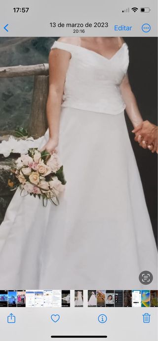 Se vende traje de novia .
