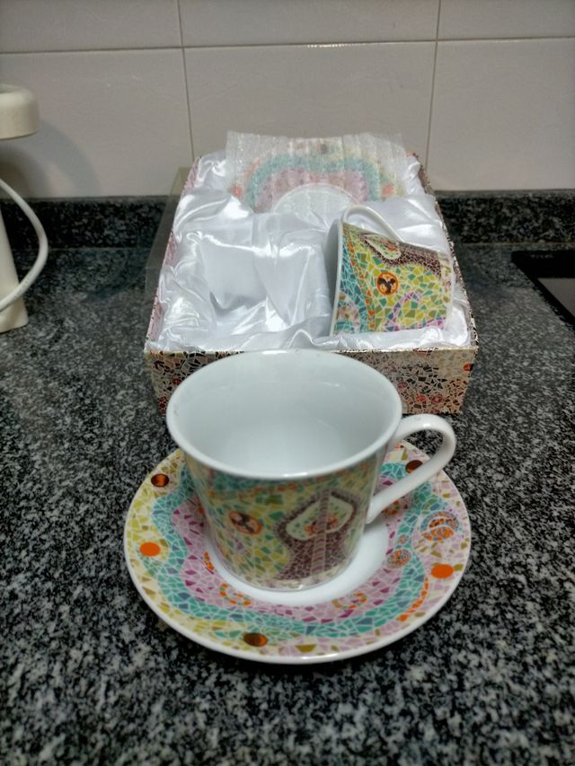 Juego 2 taza c/plato Giordano di Ponzano
