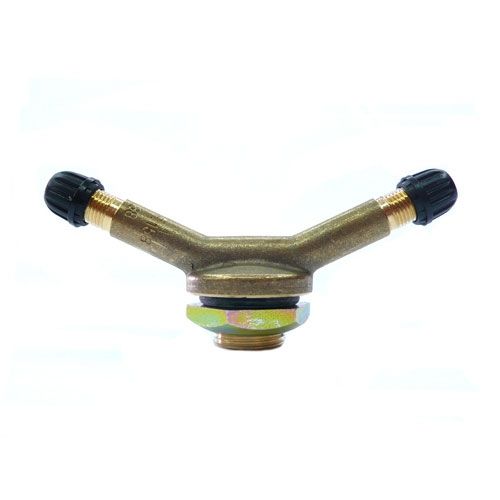 10 válvulas ruedas doble salida