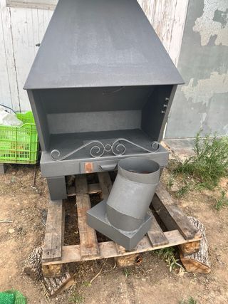 chimenea de hierro