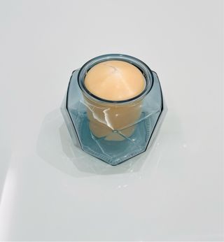 🎈 Portavelas azul de cristal Solo envio🎈