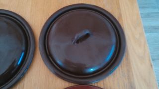 Lote de 5 antiguas tapas de cazuelas