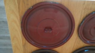 Lote de 5 antiguas tapas de cazuelas