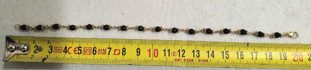 Bracciale in argento925 dorato e pietre naturali