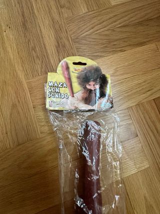 Disfraz accesorios cavernícola y peluca