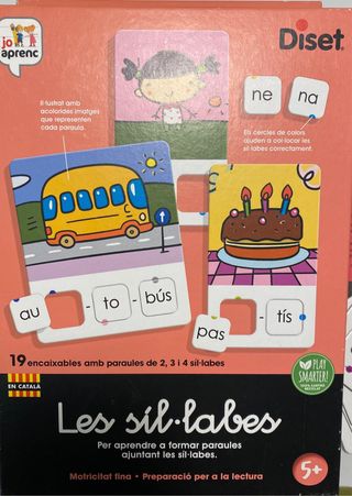 Juego “Les sil.labes”de preparación a la escritura