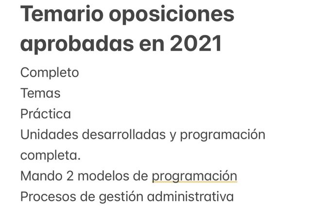 Procesos de gestion administrativa Temario complet