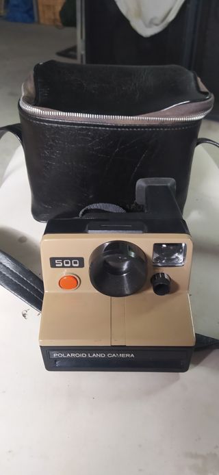 Camara Polaroid Land 500 con funda original