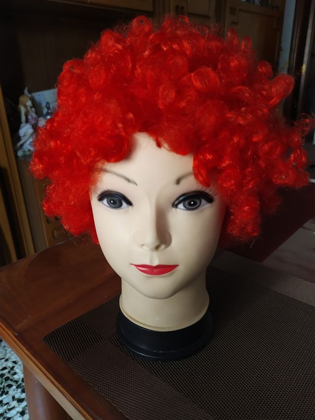 Peluca disfraz y lazo