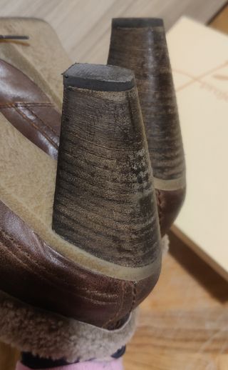 Botines Mujer 38 marrón borreguito pam