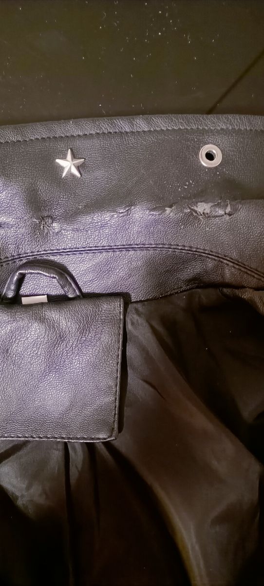 Chiodo nero modello bikers