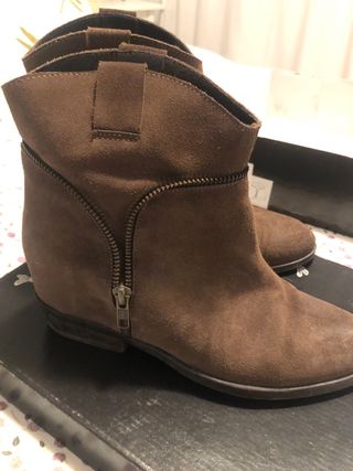 Botines de piel T39