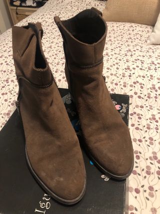 Botines de piel T39