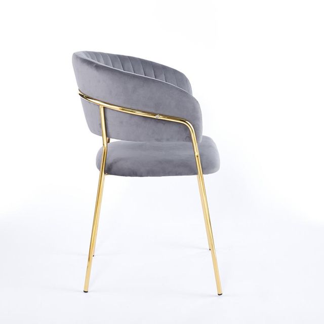 Silla curvada moderna terciopelo