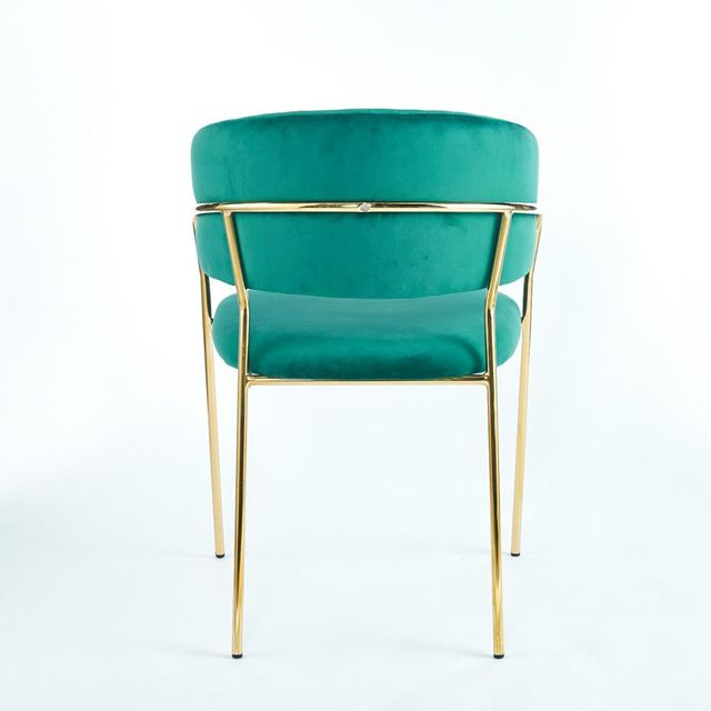 Silla curvada moderna terciopelo