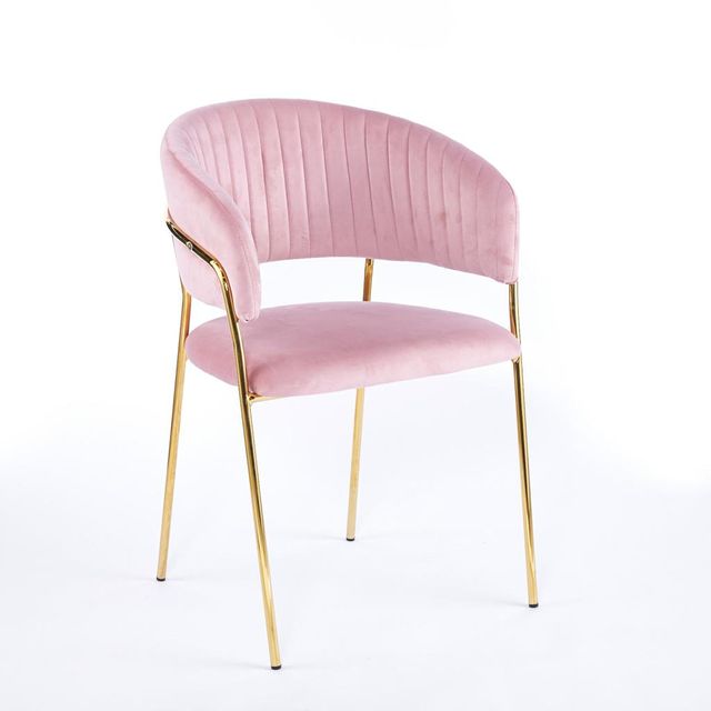 Silla curvada moderna terciopelo