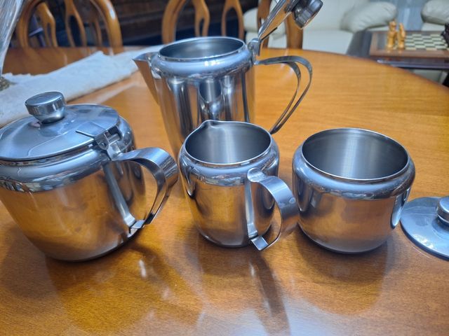 Servicio de café de acero inoxidable